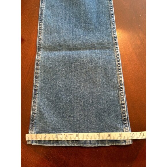 GAP 70s Flare High Rise Jeans Medium Wash Size 27 or US 4 Long TALL - Picture 13 of 14